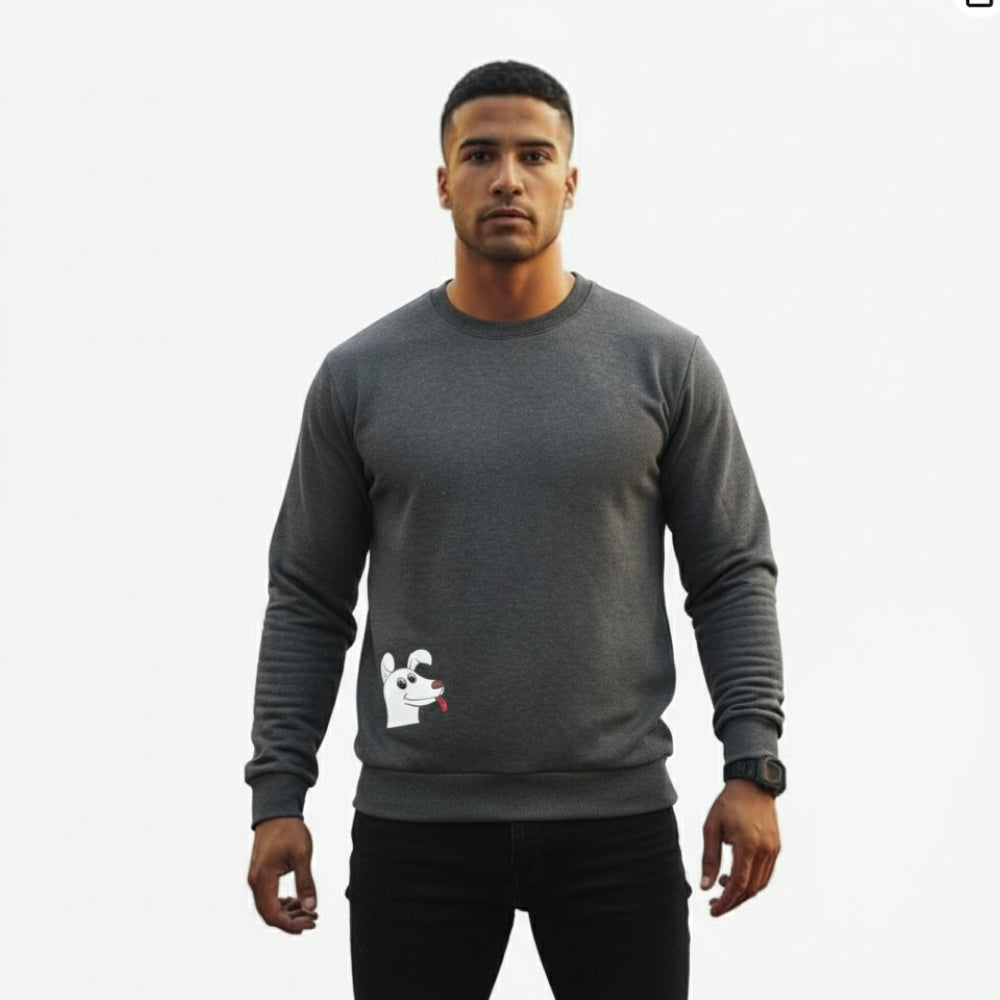 Dog Parent Sweatshirt For Men and Women (Dark Grey) Pet Parent-Clothing & Accessories Skatrs XL