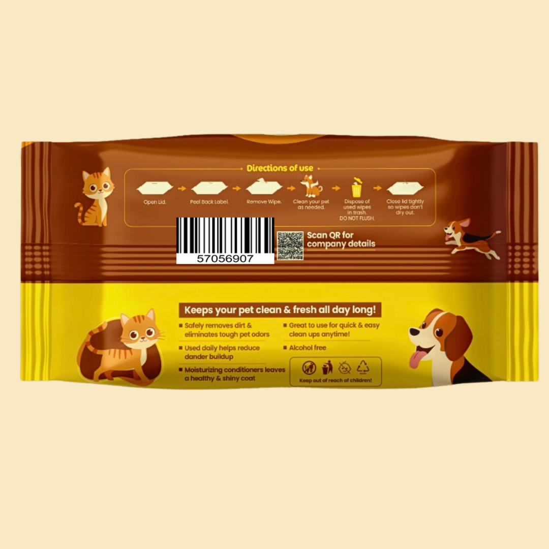 Zoivane Wet Wipes for Dogs and Cats Both-Grooming Supplies Zoivane