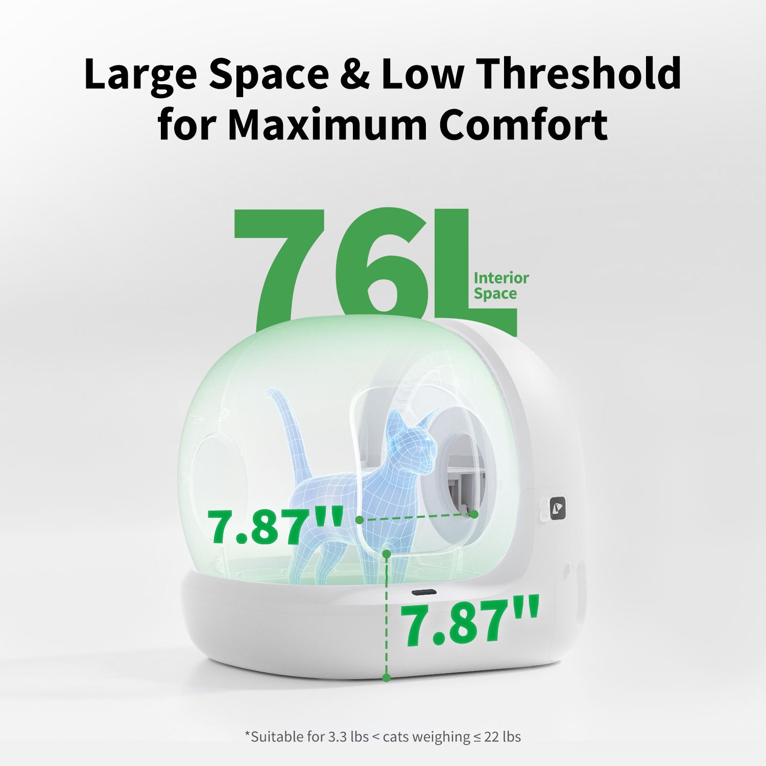 Petkit PuraMax2 Automatic Self Cleaning App Controlled 2.4G WiFi Litter Box for Cats (White) Litter Supplies Petkit Dropship