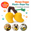 Pawgypets Mango Plush with Rope Toy for Dogs (Yellow) Dogs-Toys Pawgypets Dropship