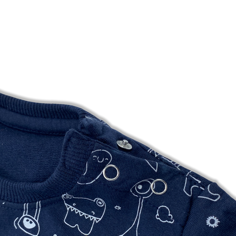 Talking Dog Club Doggy Warmer Monster Sweatshirt for Dogs (Navy Blue) Both-Clothing & Accessories Talking Dog Club Dropship