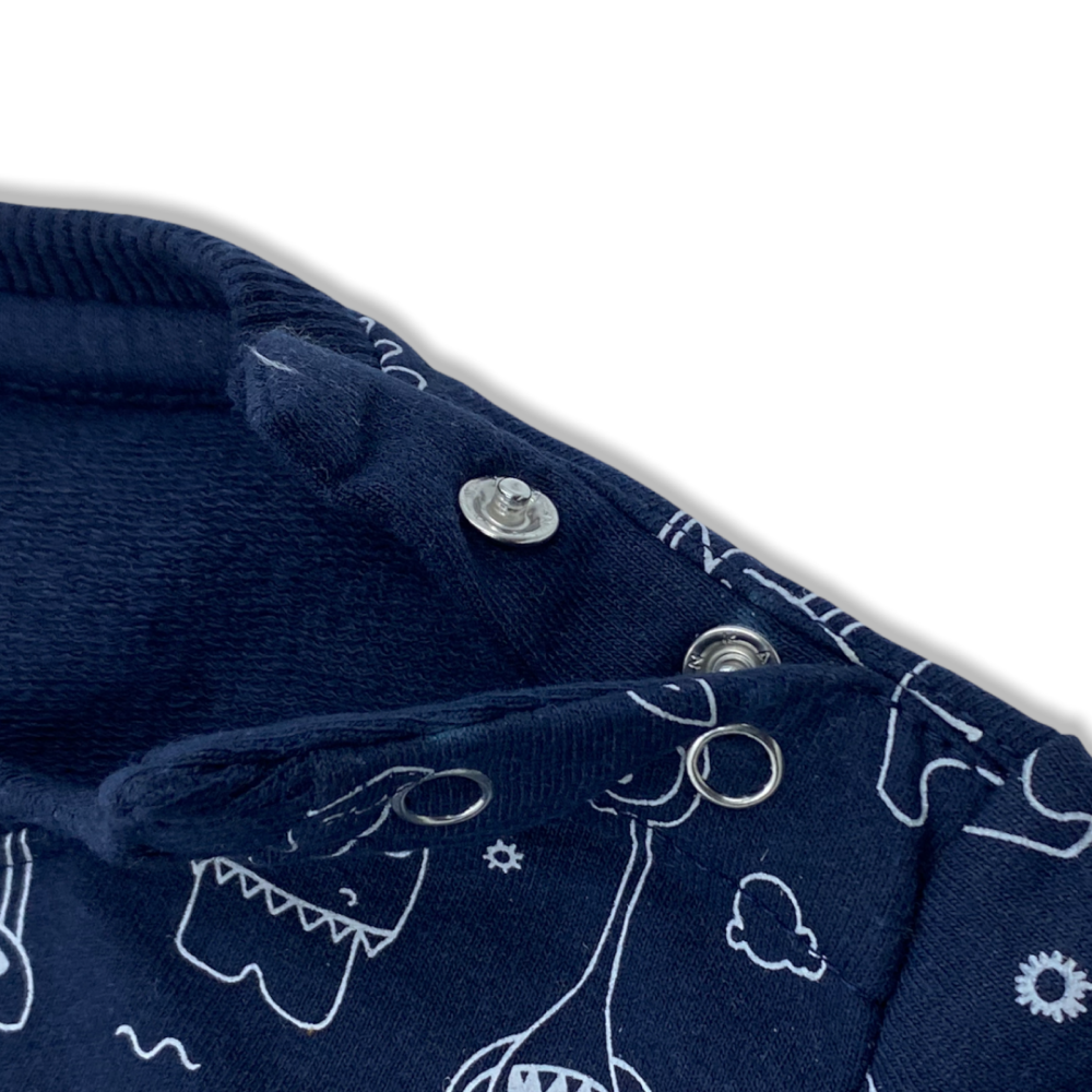 Talking Dog Club Doggy Warmer Monster Sweatshirt for Dogs (Navy Blue) Both-Clothing & Accessories Talking Dog Club Dropship