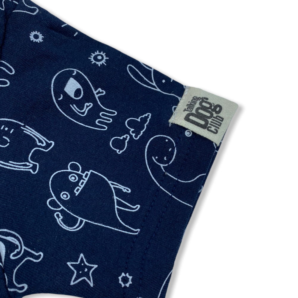 Talking Dog Club Doggy Warmer Monster Sweatshirt for Dogs (Navy Blue) Both-Clothing & Accessories Talking Dog Club Dropship