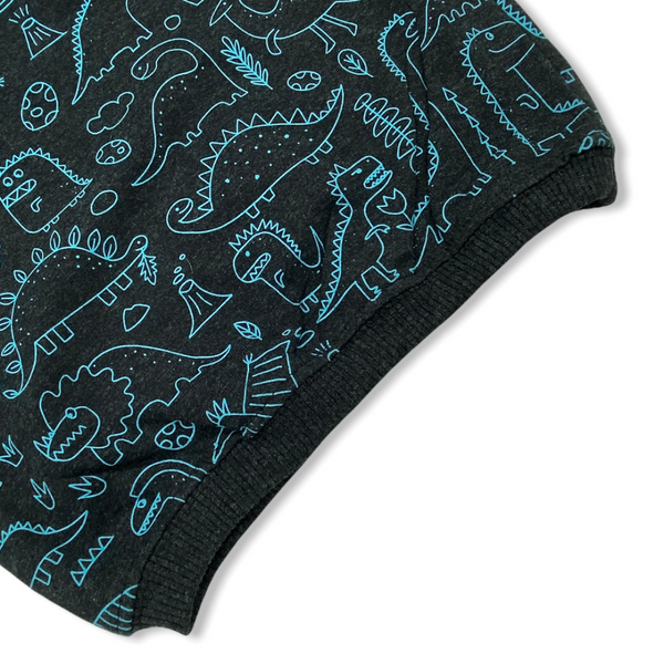 Talking Dog Club Doggy Warmer Dino Sweatshirt for Dogs (Charcoal)