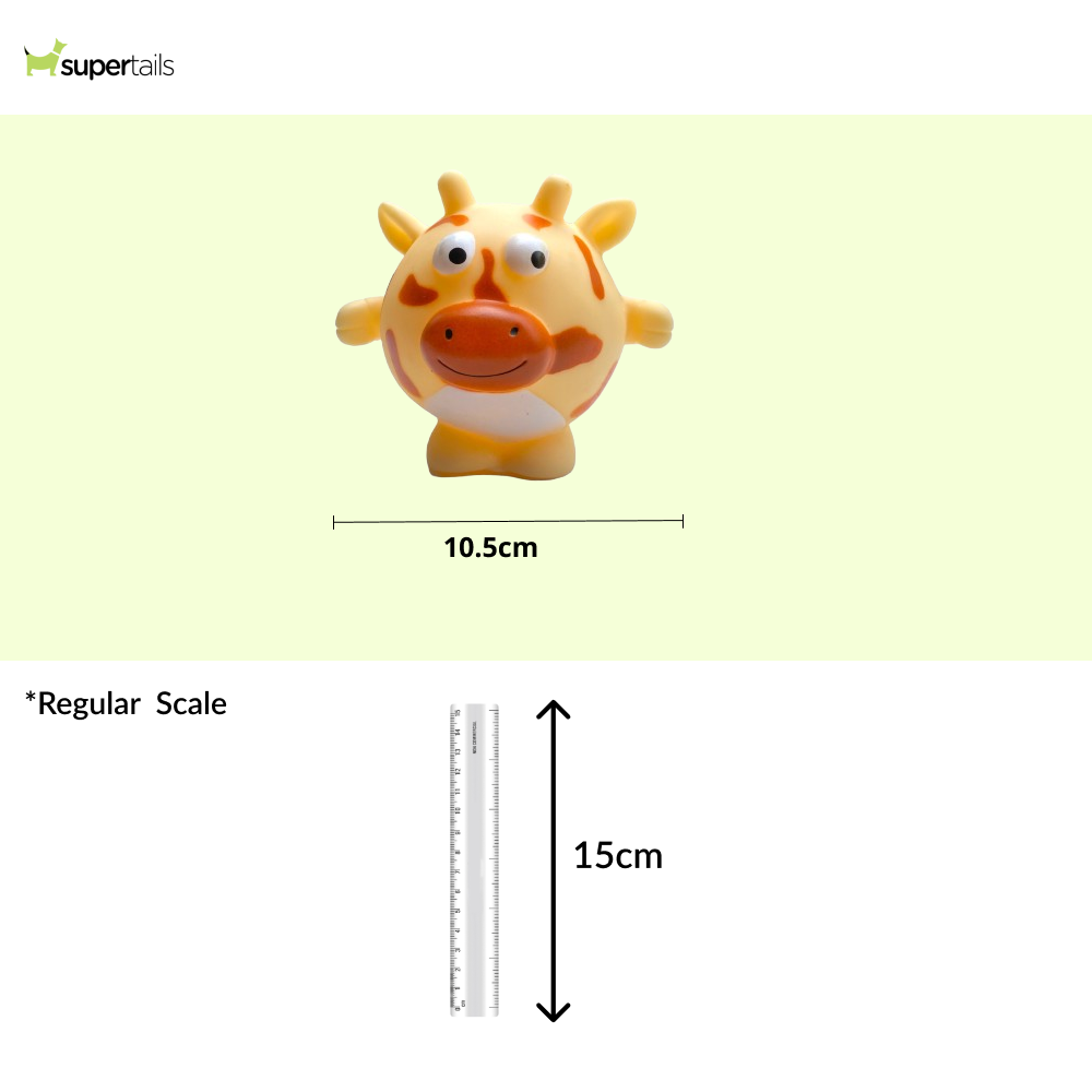 Talking Dog Club Giraffe Bouncy Ball Toy for Dogs (Orange) Dogs-Toys Talking Dog Club Dropship