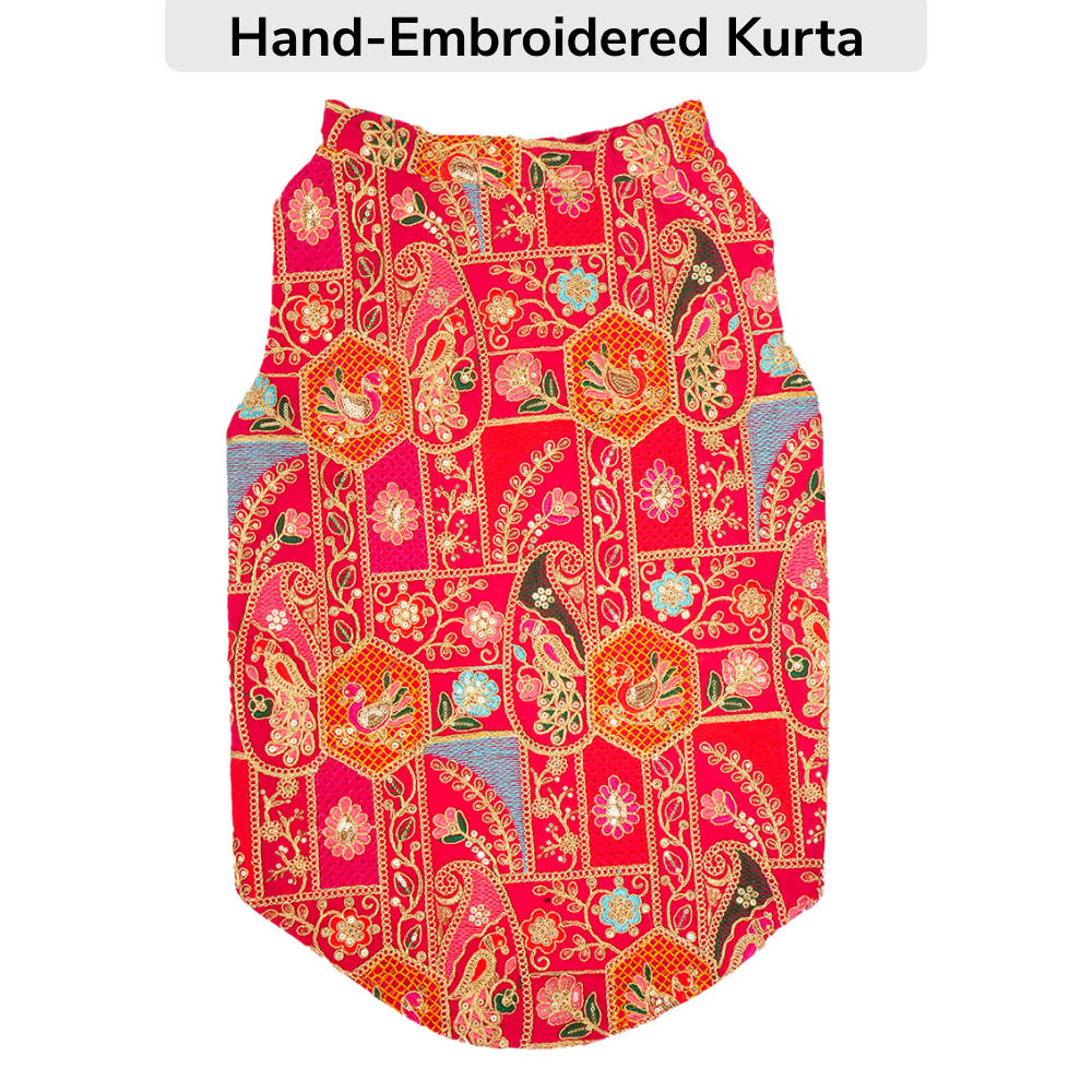 Skatrs Royale Sherwani for cats and dogs (Pink) Both-Clothing & Accessories Skatrs