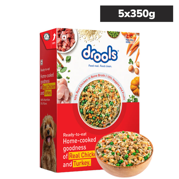 Drools Tetra Pack Real Chicken Turkey Dog Fresh Food