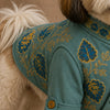 15 Furries Badhai Ho Bundi Kurta Set for Dogs (Turquoise) Dogs-Clothing & Accessories 15 Furries Dropship
