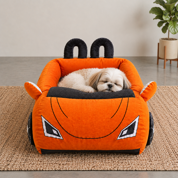 Pets Way Furrari Car Bed for Small Dogs (Neon)