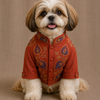15 Furries Badhai Ho Bundi Kurta Set for Dogs (Red) Dogs-Clothing & Accessories 15 Furries Dropship