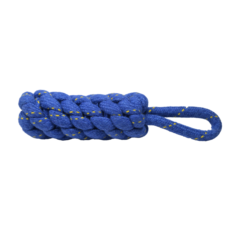 SKATRS Dummy Knotted Rope Chew Toy for Dogs and Cats (Blue)