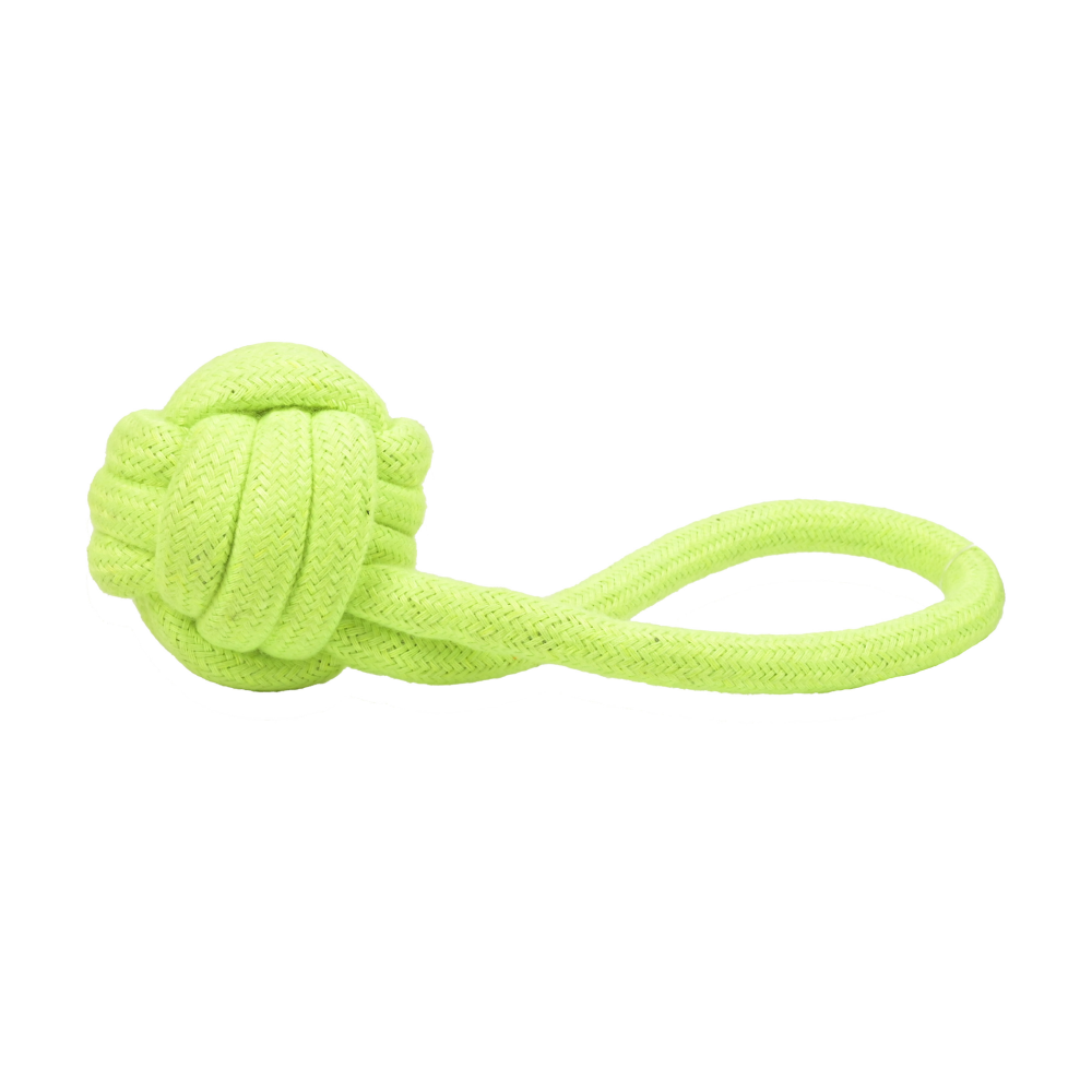 Skatrs 3 Bone Shaped, Knotted Ball with Handle and Ball Shaped Rope Chew Toy for Dogs and Cats Combo