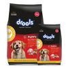 Drools Chicken and Egg Puppy Dog Dry Food Dogs- Dry Food Drools 3kg+1.2kg