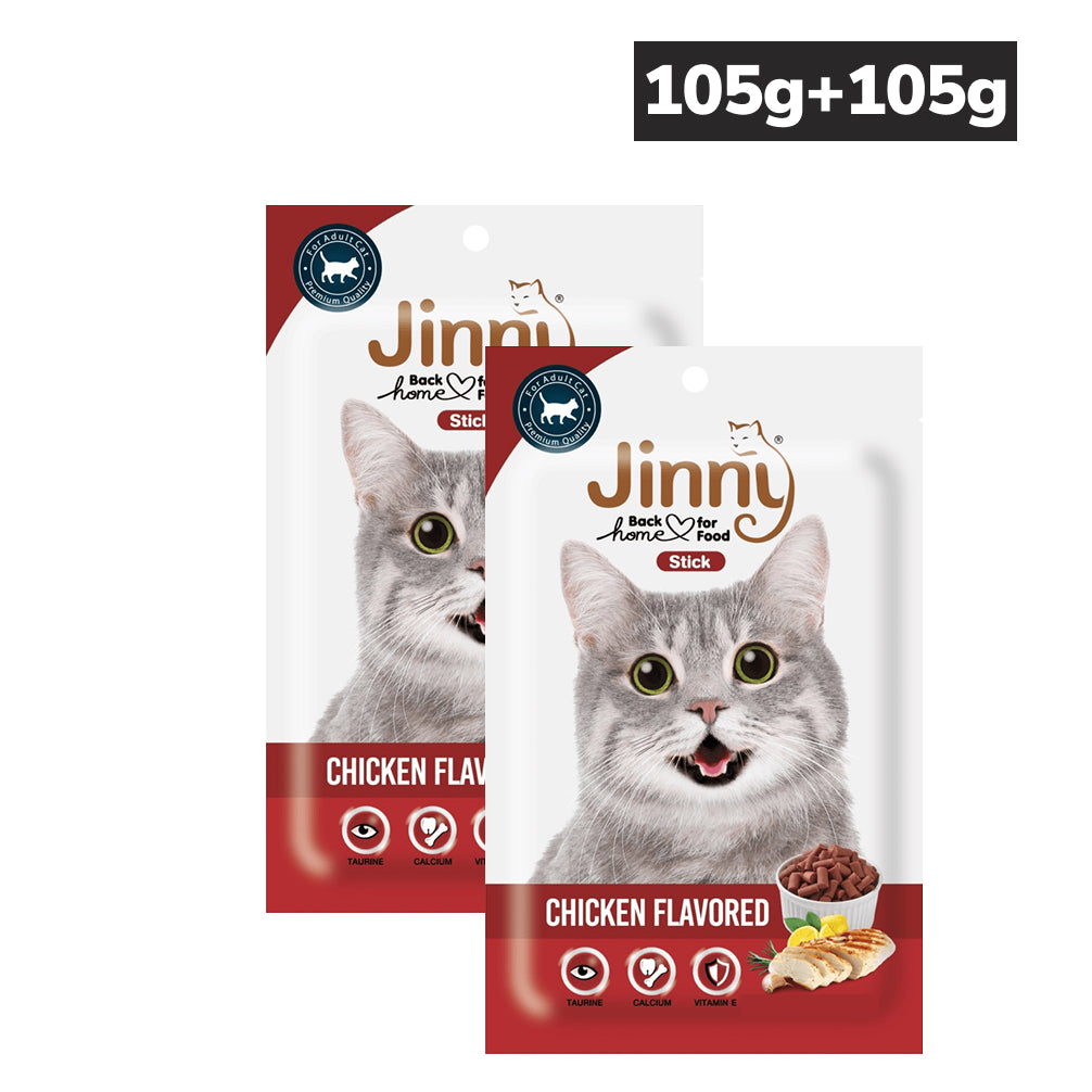 Jinny Chicken Cat Treat (Buy 1 Get 1 Free) Cats-Treats & Others Jinny 105g+105g