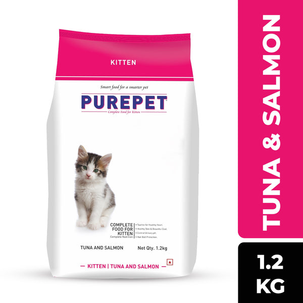 Purepet Tuna and Salmon Kitten Cat Dry Food