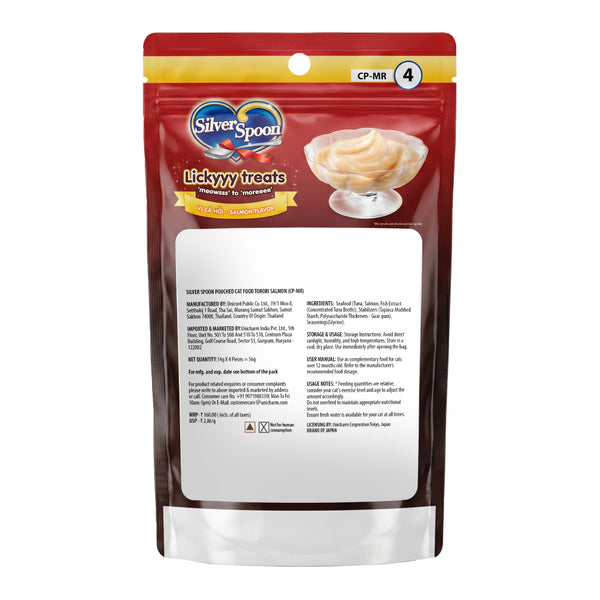 Unicharm Silver Spoon Licky Creamy Salmon Puree Stick Torori Salmon Cat Treats