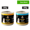 Dog Meal Chicken & Fish and Chicken & Egg Meals Dog Wet Food Combo Dogs-Wet Food Dog Meal 2x200g