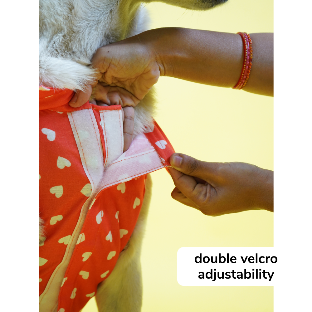 Skatrs All Hearts Printed Shirt for Dogs and Cats (Red) Both-Clothing & Accessories Skatrs