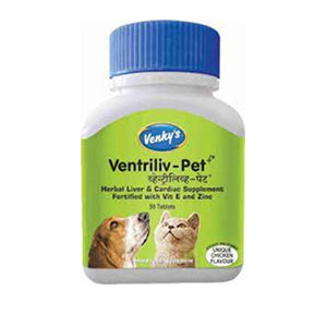 Venkys Ventriliv Pet Tablets Liver Supplement for Dogs and Cats