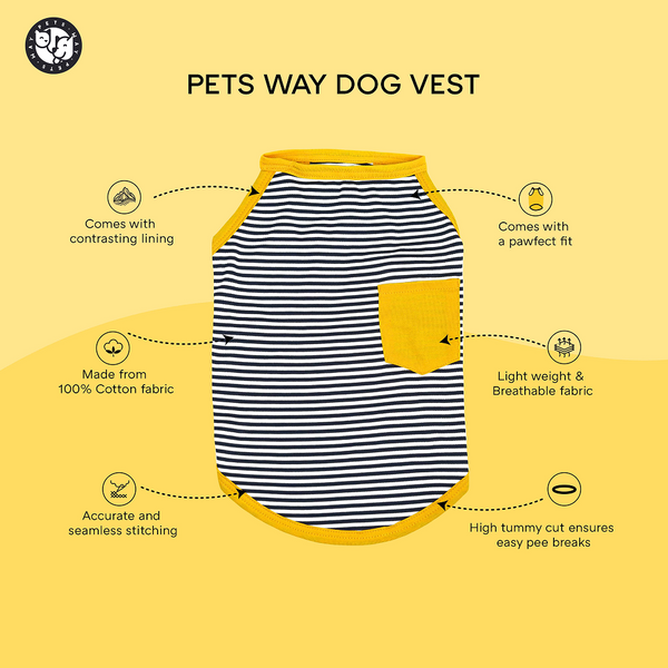 Pets Way Fetch Vest Combo for Dogs (Pack of 3)