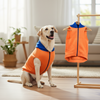 Skatrs Sunset Splash In-Style Hoodie For Dogs and Cats (Orange & Blue) Both-Clothing & Accessories Skatrs