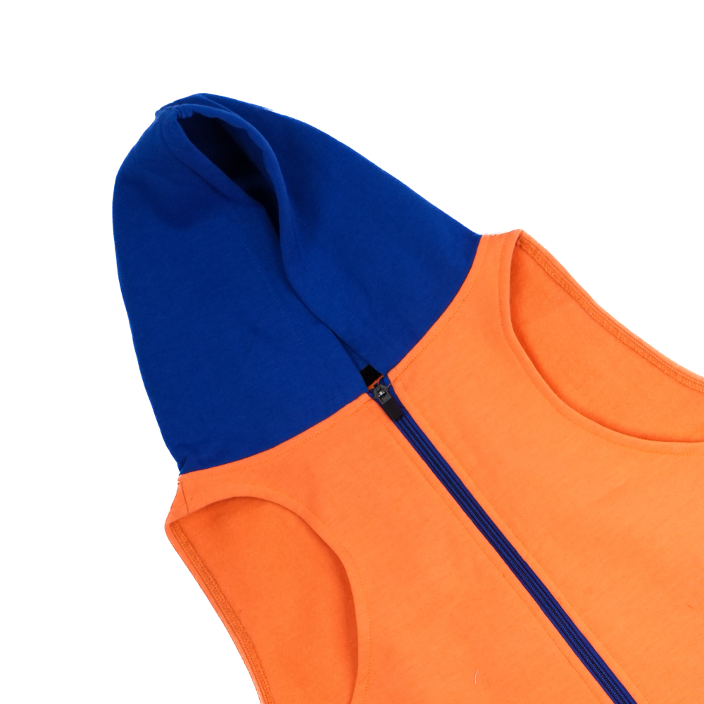 Skatrs Sunset Splash In-Style Hoodie For Dogs and Cats (Orange & Blue) Both-Clothing & Accessories Skatrs
