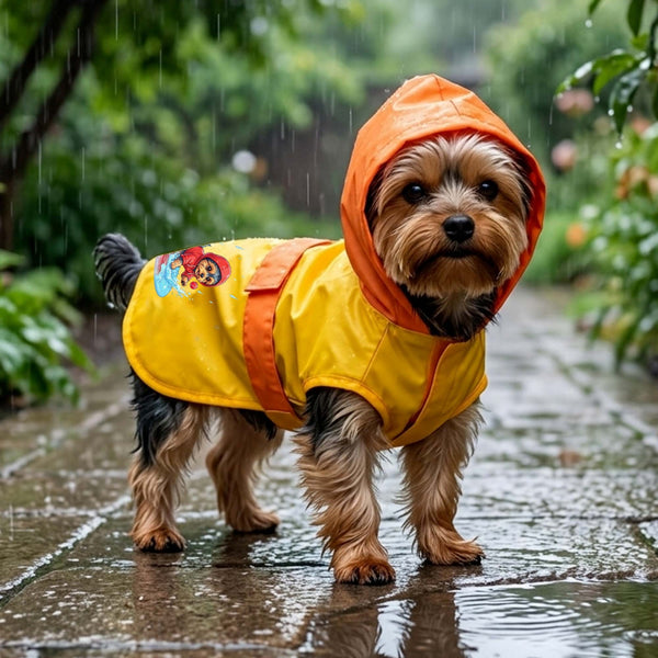 Thunder Dog Raincoat for Dogs (Yellow Orange)