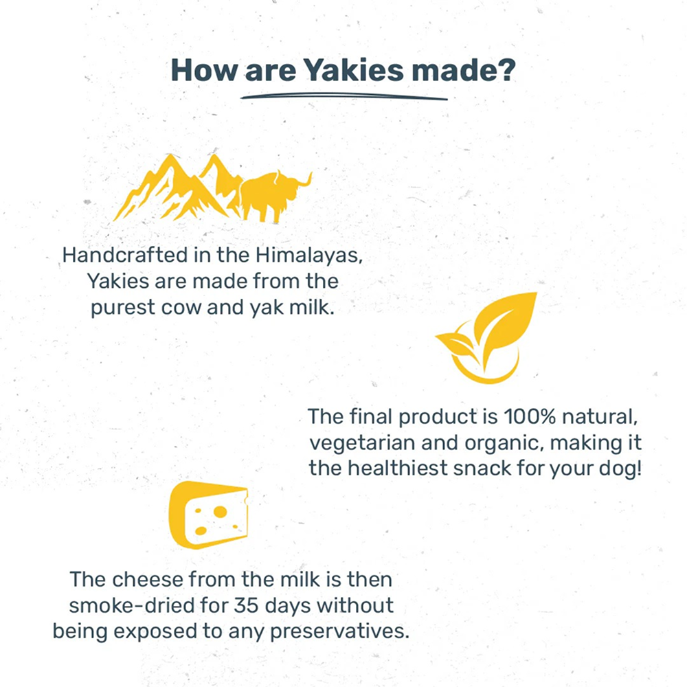 HUFT Yakies 100% Natural and Vegetarian Gluten Free Chew Bone for Dogs Dog Treats + Others Heads Up for Tails