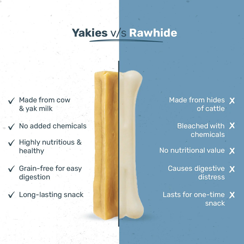 HUFT Yakies 100% Natural and Vegetarian Gluten Free Chew Bone for Dogs Dog Treats + Others Heads Up for Tails