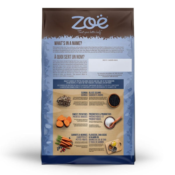 Zoe Chicken, Quinoa and Black Bean Medium Breed Adult Dog Dry Food
