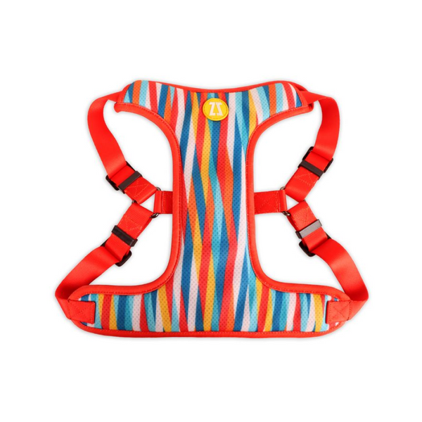 Zoomiez Adjustable Tango Printed Step in Mesh Harness for Dogs