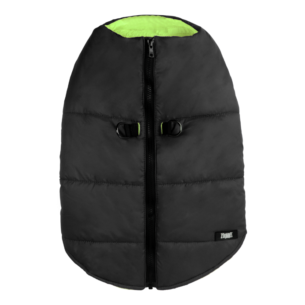 Zoomiez Ultimate Jacket With Built in Harness for Dogs (Black/Neon) Dogs-Clothing & Accessories Zoomiez S