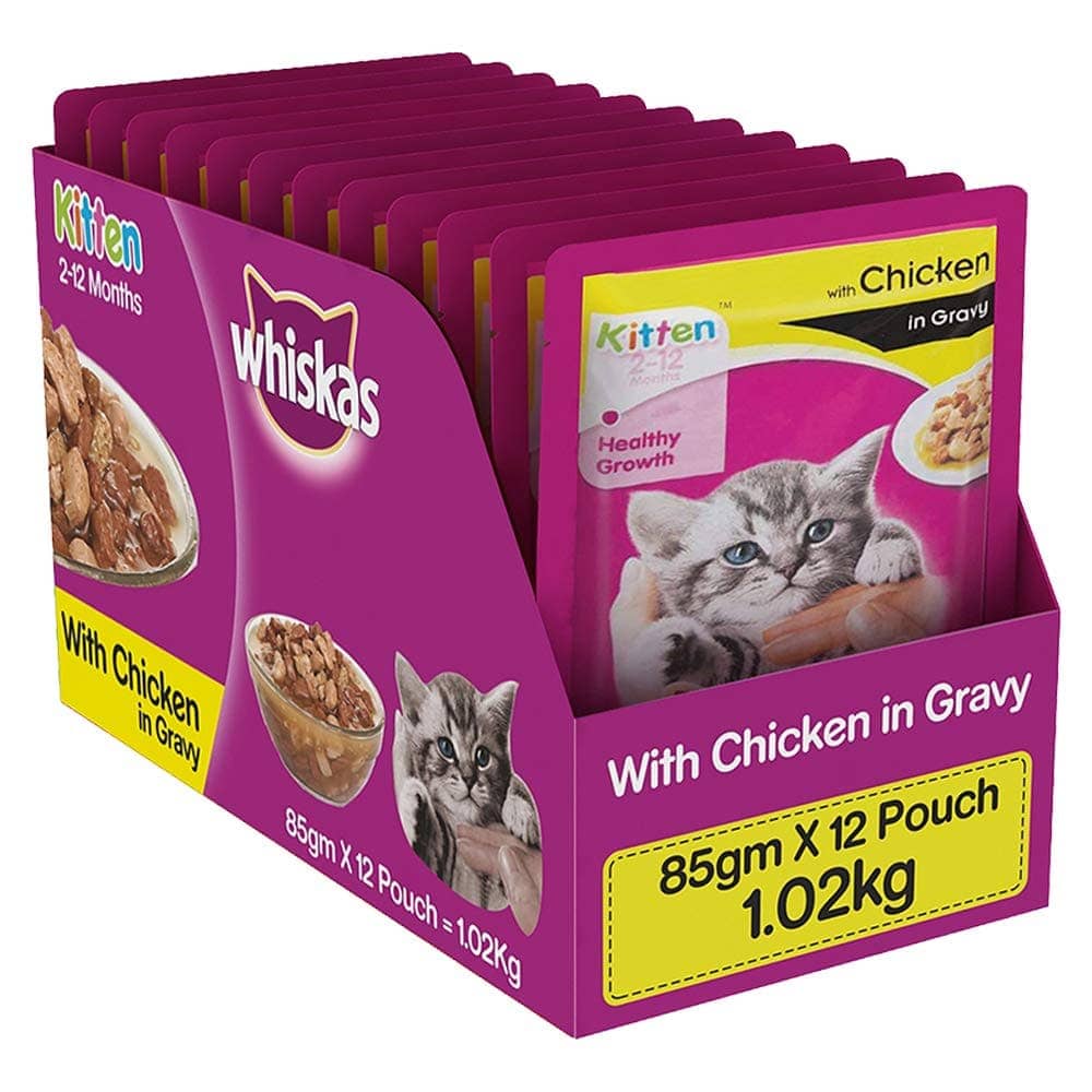 Whiskas Chicken in Gravy Meal Kitten Wet Food