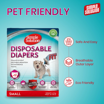 Simple Solution Disposable Diaper for Female Dogs (38x46cm)