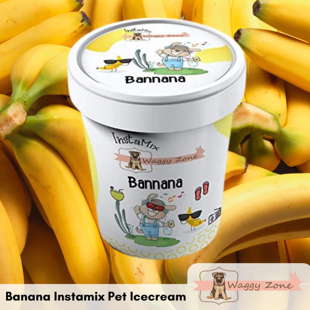 Waggy Zone Banana Ice Cream for Pets