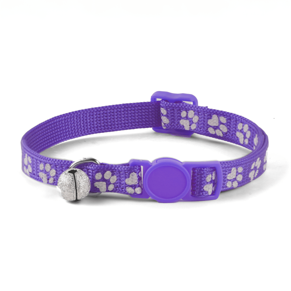 Basil Printed Collar for Cats & Puppies (Purple)