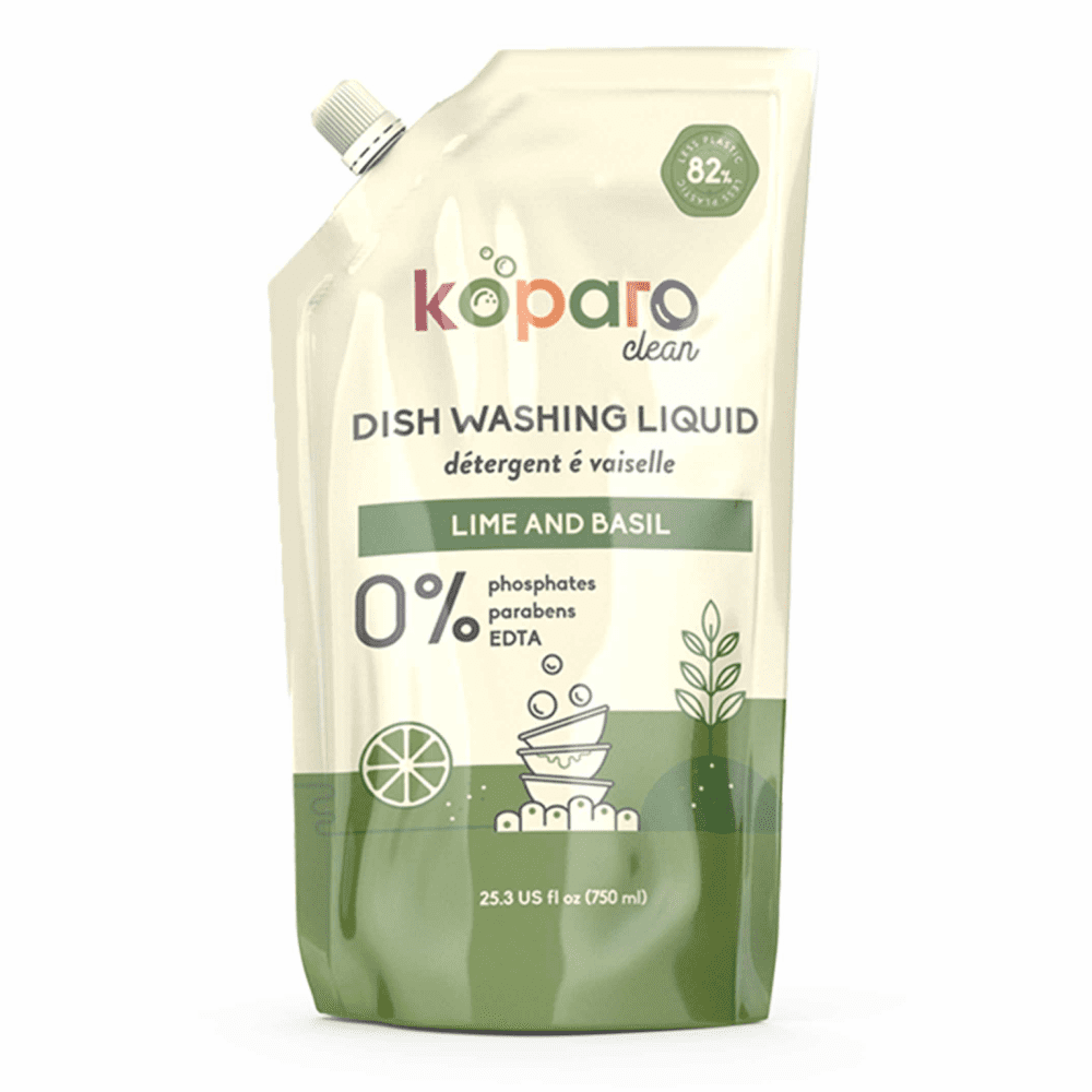 Koparo Dishwashing Liquid With Lime and Basil Fragrance Refill Pack (Pet Safe)