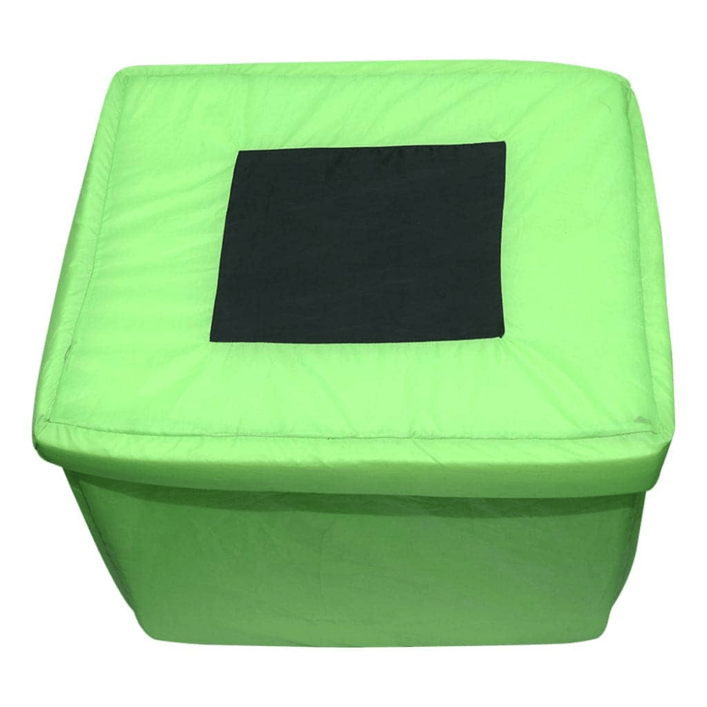 Hiputee Premium Square Box Shape Waterproof Hut for Dogs and Cats (Green & Black)