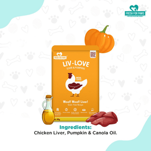 Fresh For Paws Chicken Liver & Pumpkin Liv Love Supplement for Dogs