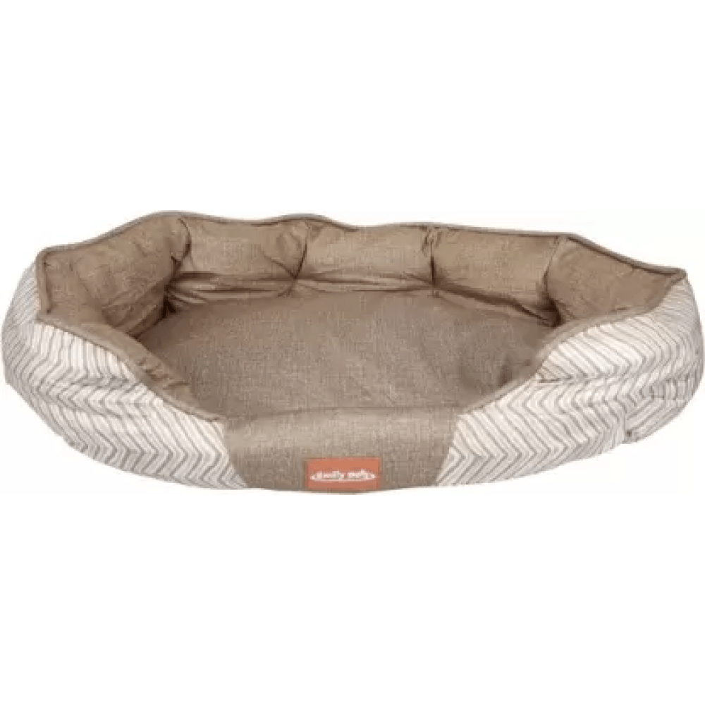 Emily Pets Oval Shaped Bed for Pets (Brown)