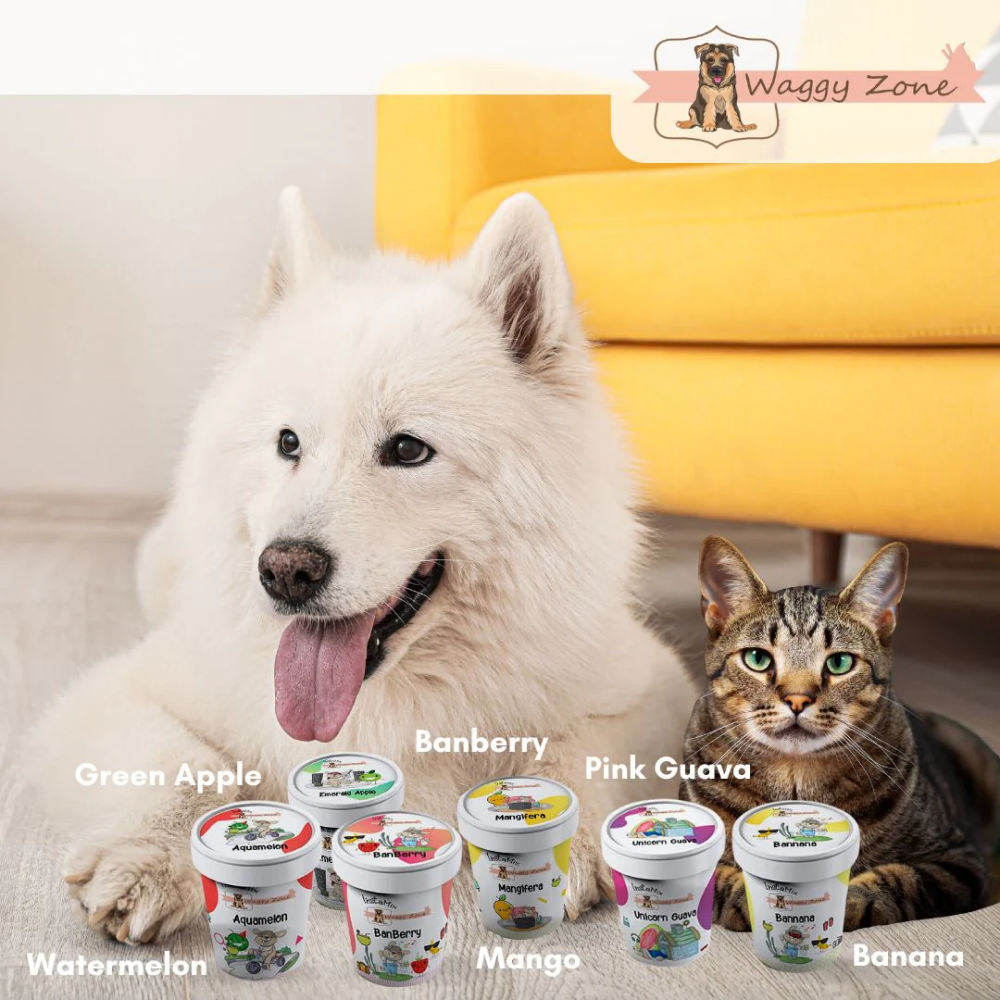 Waggy Zone Pink Guava Ice Cream for Pets