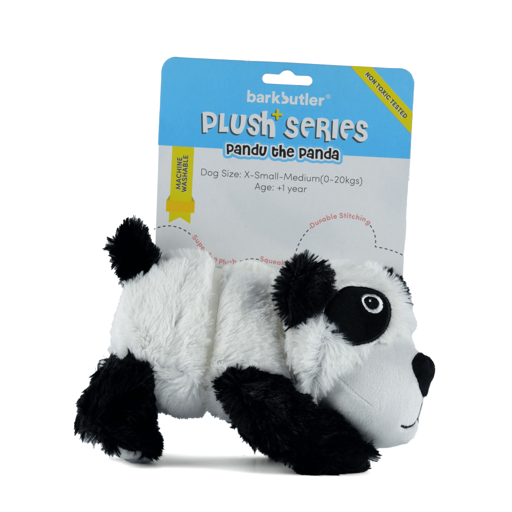 Barkbutler Pandu the Panda Plush Toy for Dogs