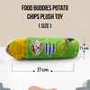 Goofy Tails Food Buddies Pupper Potato Chip Plush Toy for Dogs