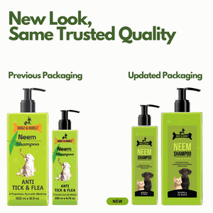 DOGZ & DUDEZ Natural Neem Anti Tick and Flea Shampoo for Dogs and Cats