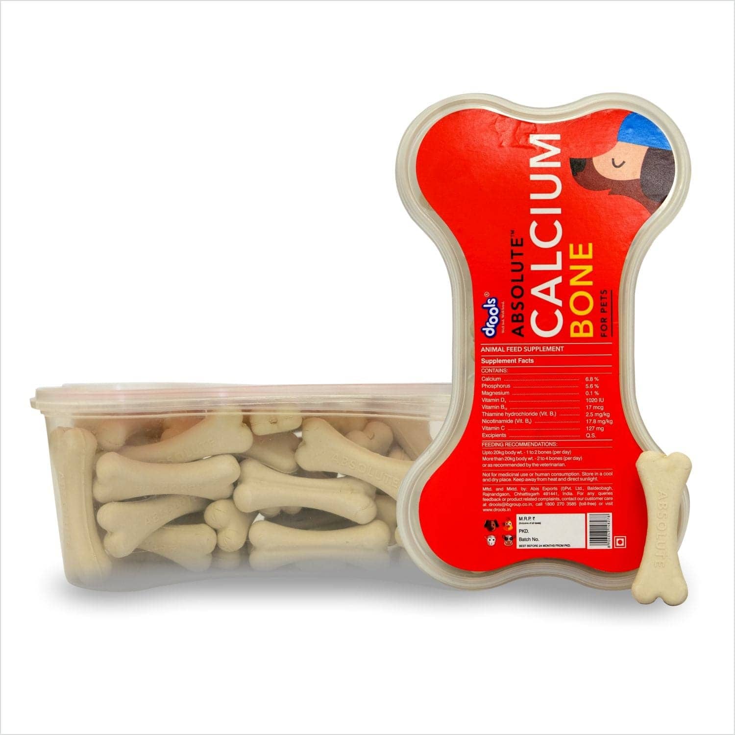 Drools Absolute Calcium Bones Dog treats (Jar) - Main Image