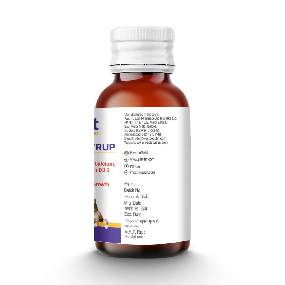 Petvit Calcium Syrup for Dogs
