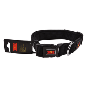 Glenand Nylon Mesh Collar for Dogs (Black)