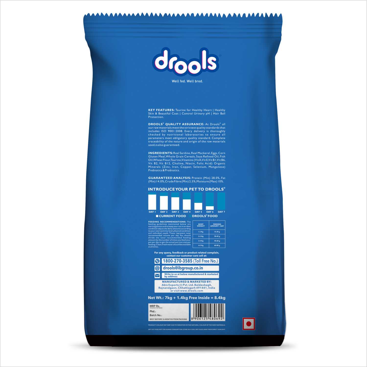 Drools Ocean Fish Adult Cat Dry Food