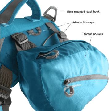 Kurgo Baxter Travel Backpack for Dogs (Coastal Blue)