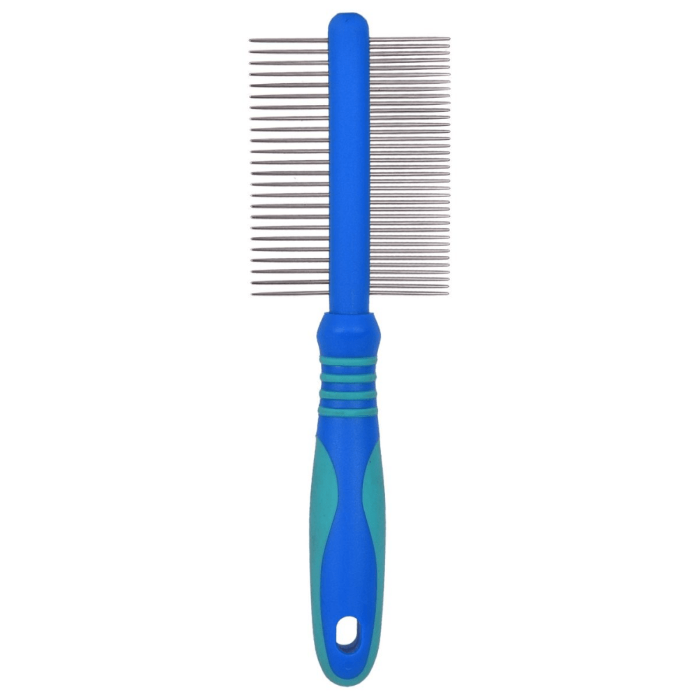 Glenand Double Side Fix Pin Handle Comb for Dogs and Cats